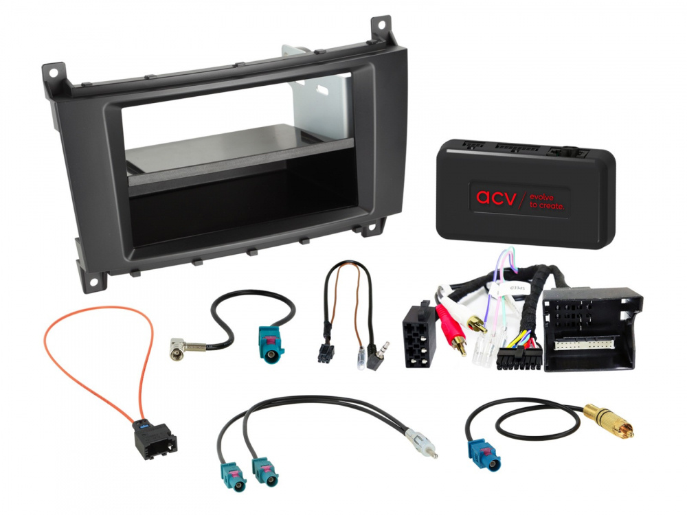 ACV Installationssæt 2-DIN med rum til ting Mercedes