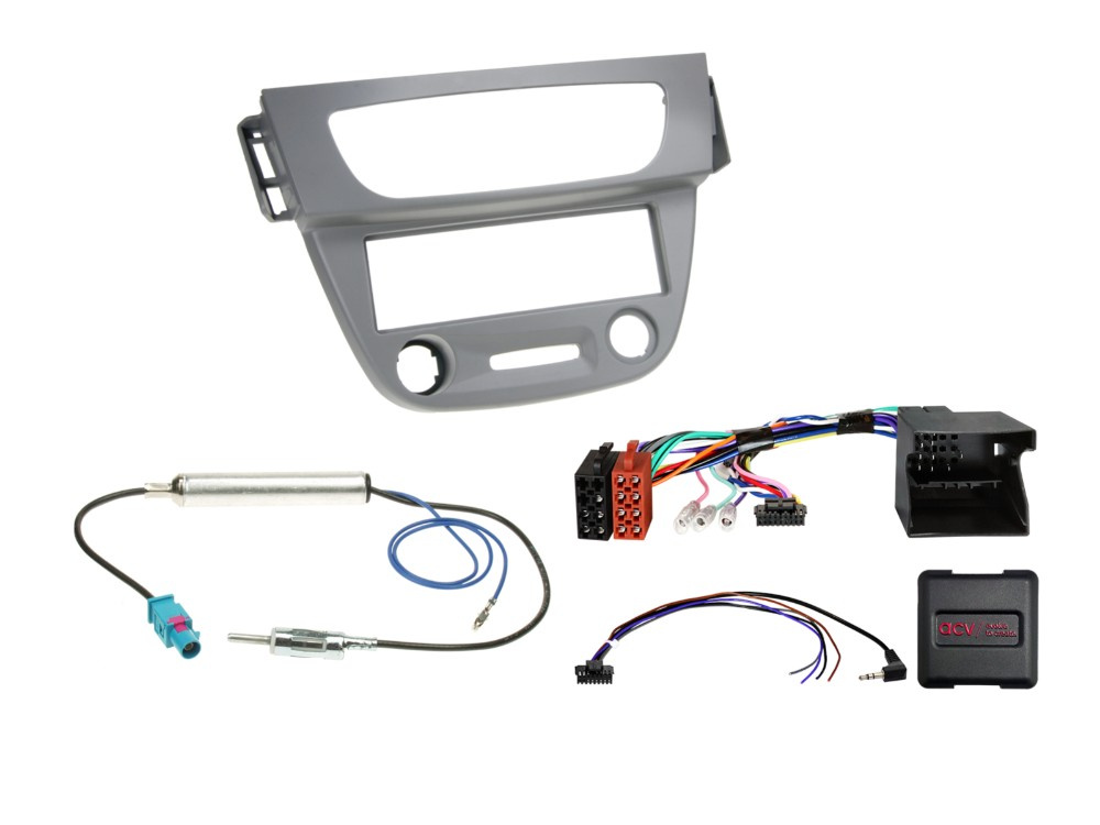 1-DIN Installationssæt Renault Megane/Fluence grå