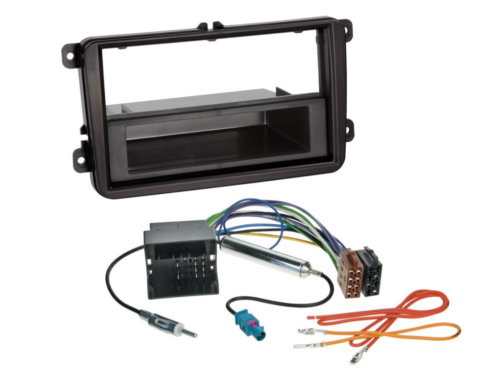 1/2-DIN Installationssæt med opbevaringsboks Seat/Skoda/VW