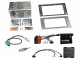 2-DIN Kit Ford sølv SWC/CAN Bus/antenneadapter 2-DIN Kit Ford sølv SWC/CAN Bus/antenneadapter