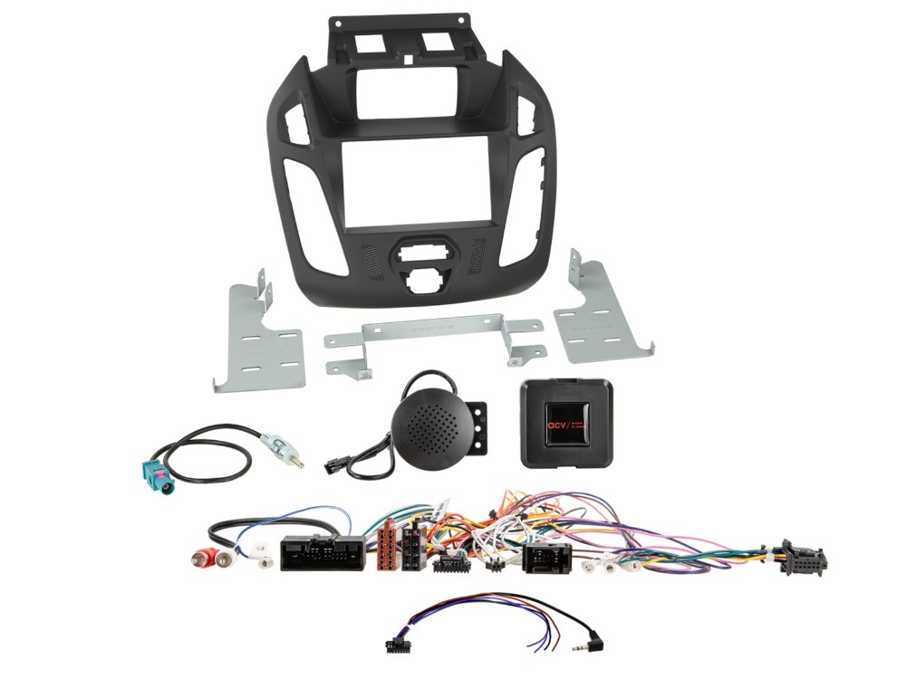 ACV Monteringsram 2-DIN Transit Connect 2013-2018, sort