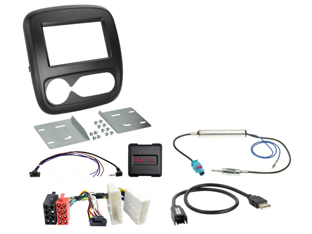 ACV Installationskit 2-DIN Fiat/Nissan/Open/Renault