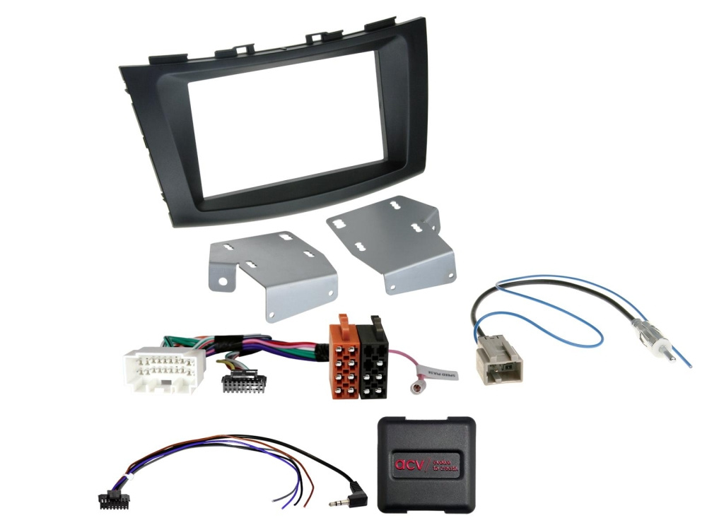 ACV Installationssæt 2-DIN Suzuki Swift, sort