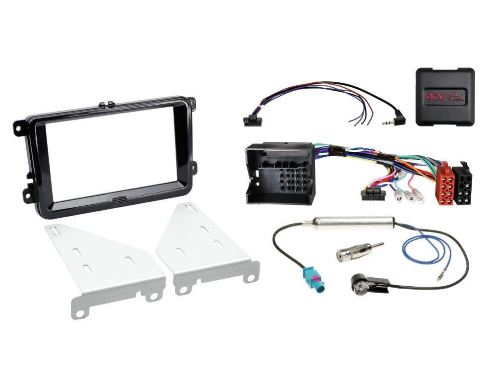 ACV Installationssæt 2-DIN Seat/Skoda/VW, sort