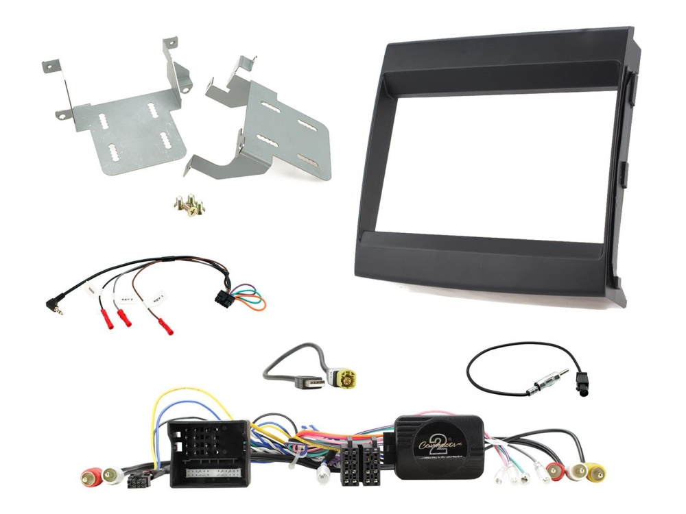 2-DIN Kit Porsche Cayenne 2011-2016, sort