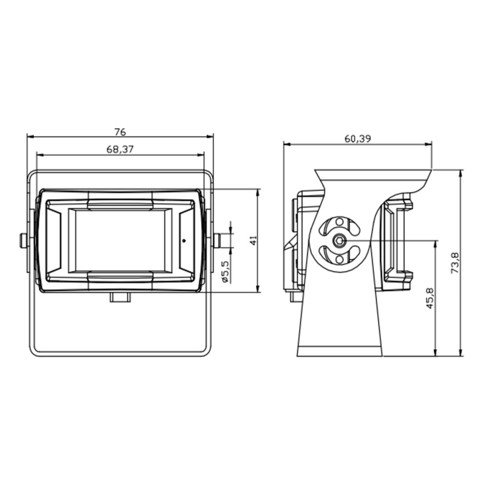 ACV Bakspejlskamera 170° Transporter