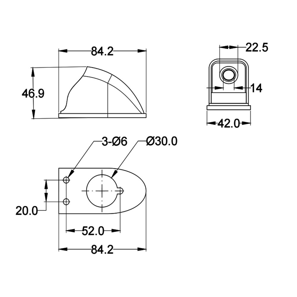 Bakkamera og monitor kit 7