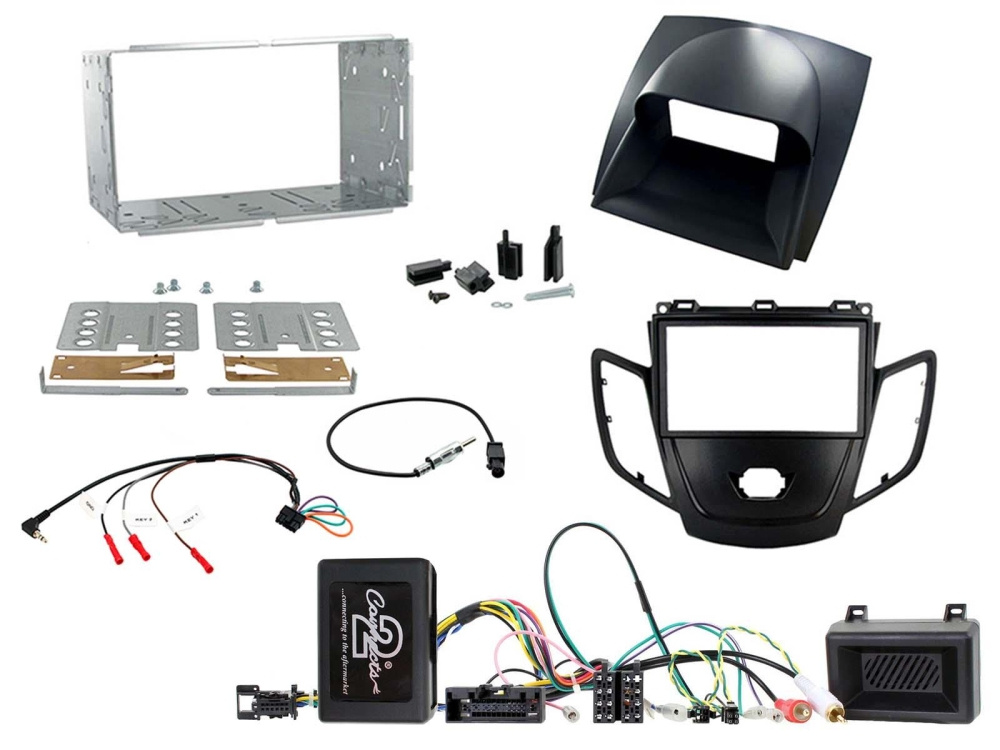 Installationskit Ford Fiesta 10-12, Svart, Grå