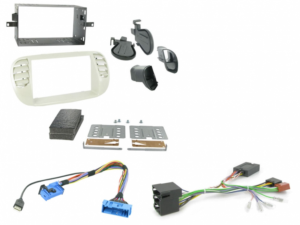 Installationskit Fiat 500 2007 - 2015 Beige