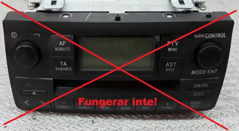 Rattstyrningskablage Toyota med slutsteg
