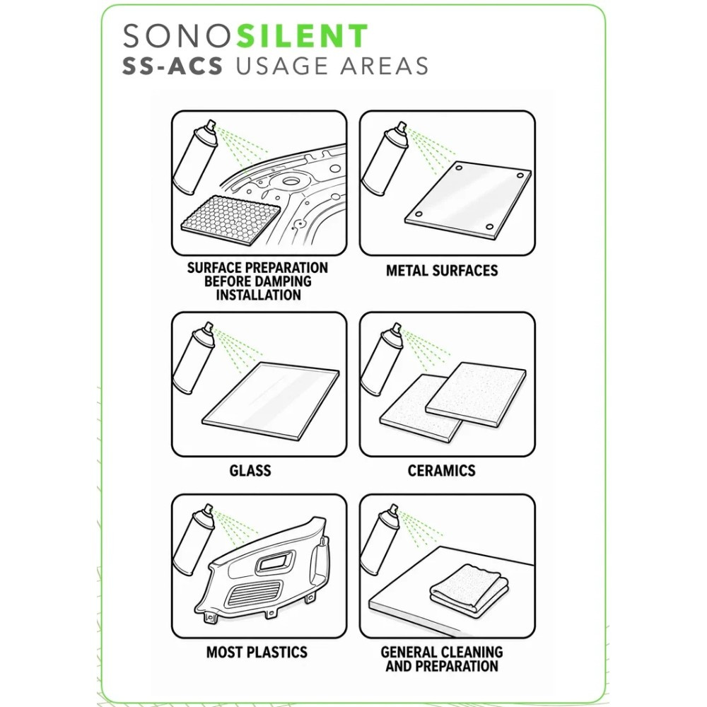 SONO Silent SS-ACS isopropanolrengøring, 500 ml