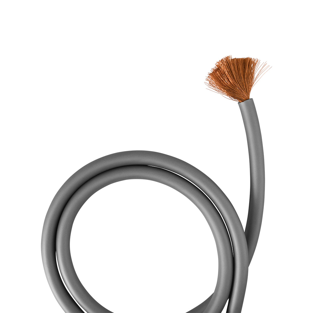 Auto-Connect 2 meter strømkabel CCA 20mm², grå