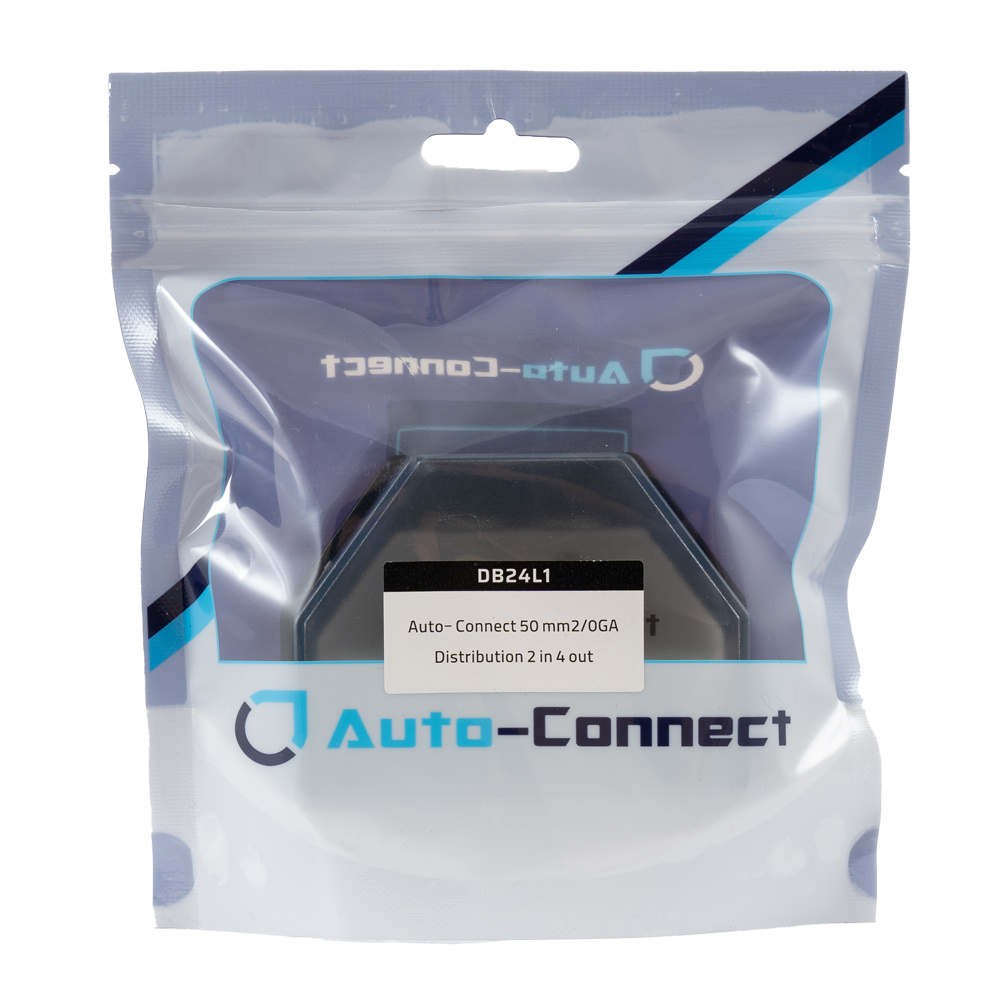 Auto-Connect distributionsblok, 2 til 4, 50mm²