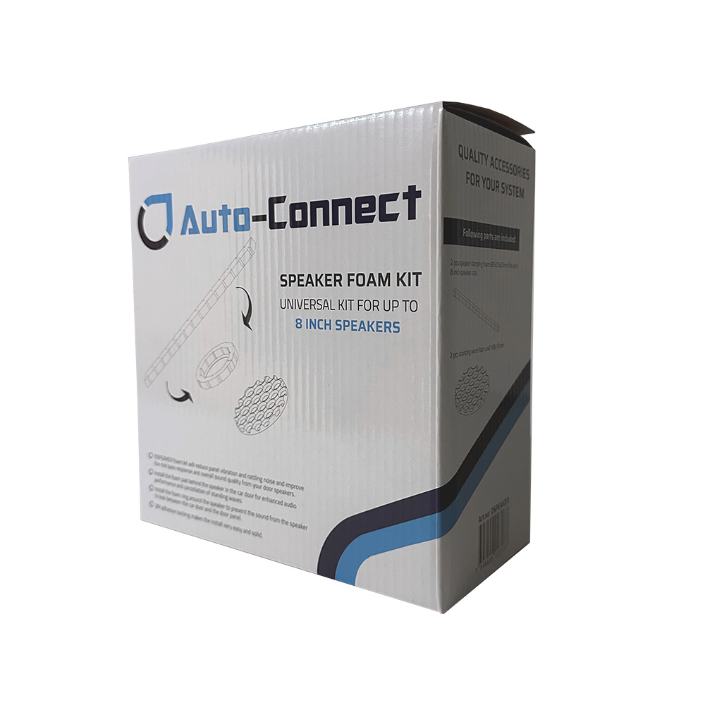 Auto-Connect højtalerisolering, op til 8 tommer