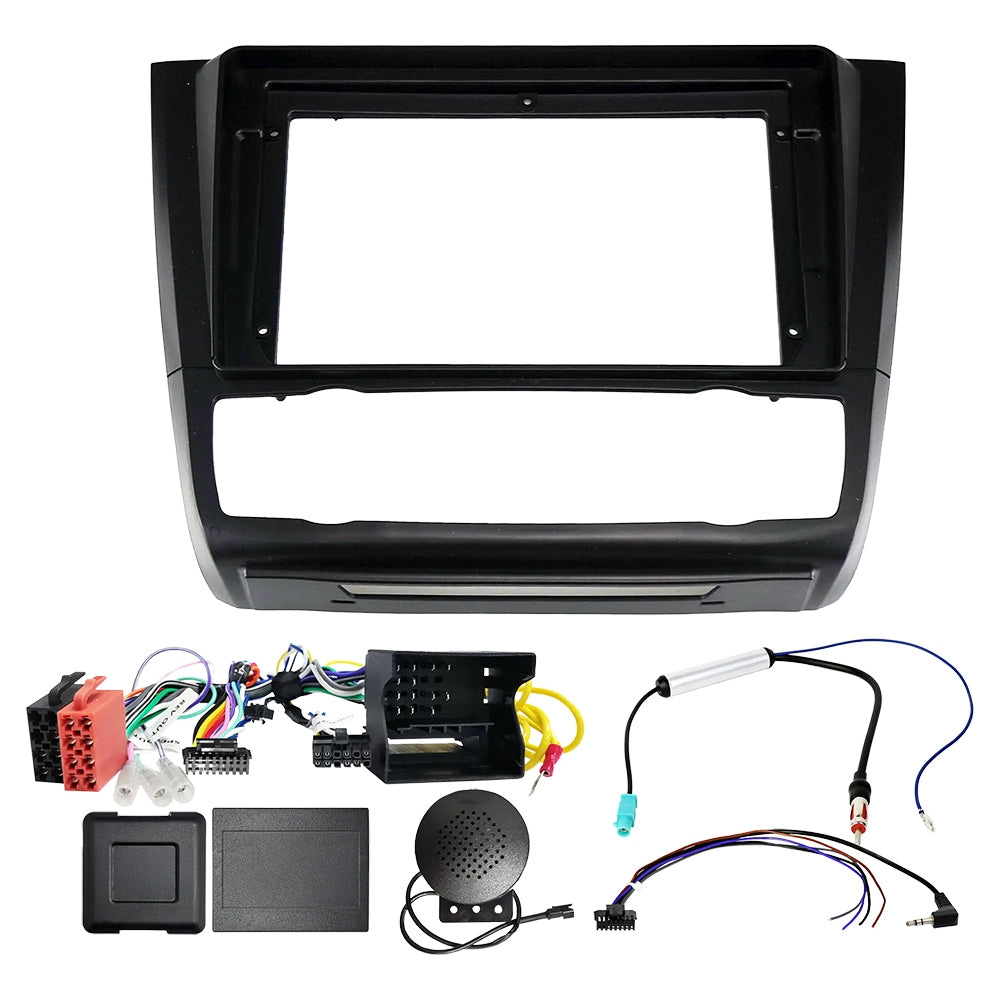 Auto-Connect installationskit til 9-tommers bilstereo, BMW 1-serie 2007-2014, automatisk AC