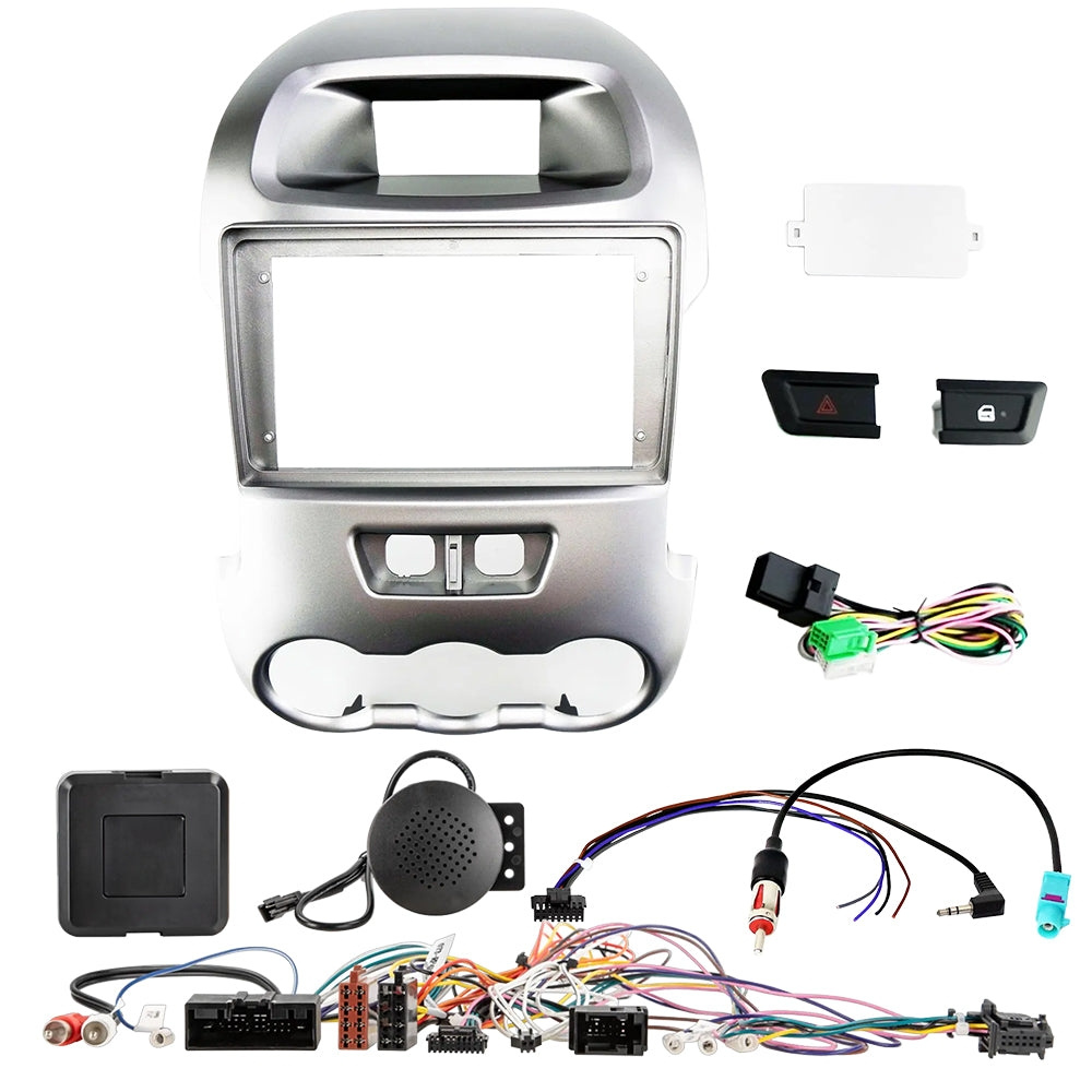 Auto-Connect installationskit til 9-tommers bilstereo, Ford Ranger 2012-2016, sølv