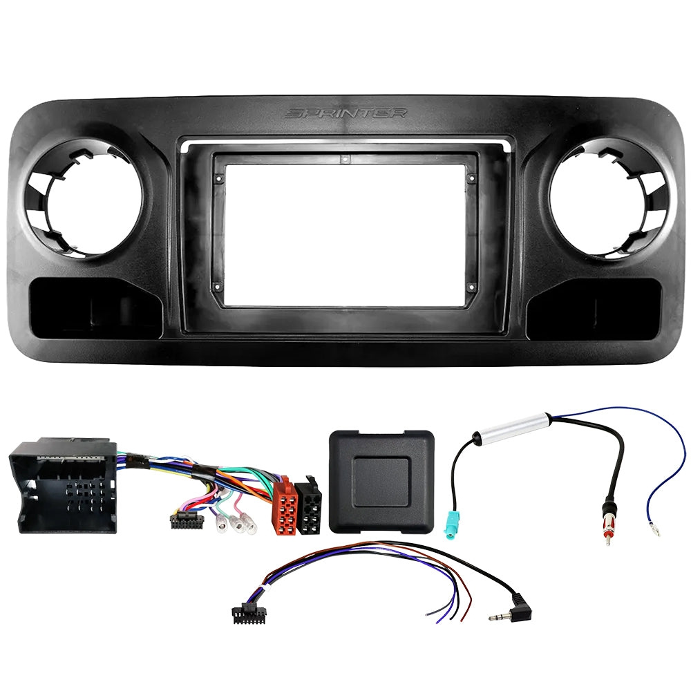 Auto-Connect installationskit til 9-tommers bilstereo, Mercedes Sprinter W907/W910 2018-