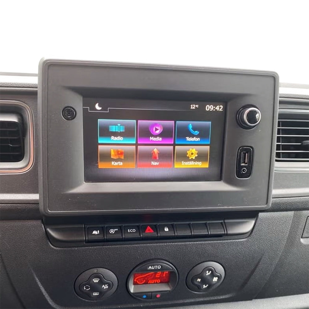 Auto-Connect installationskit til 9/10.1-tommers bilstereo, Renault Master, Opel Movano, Nissan NV400 og Interstar