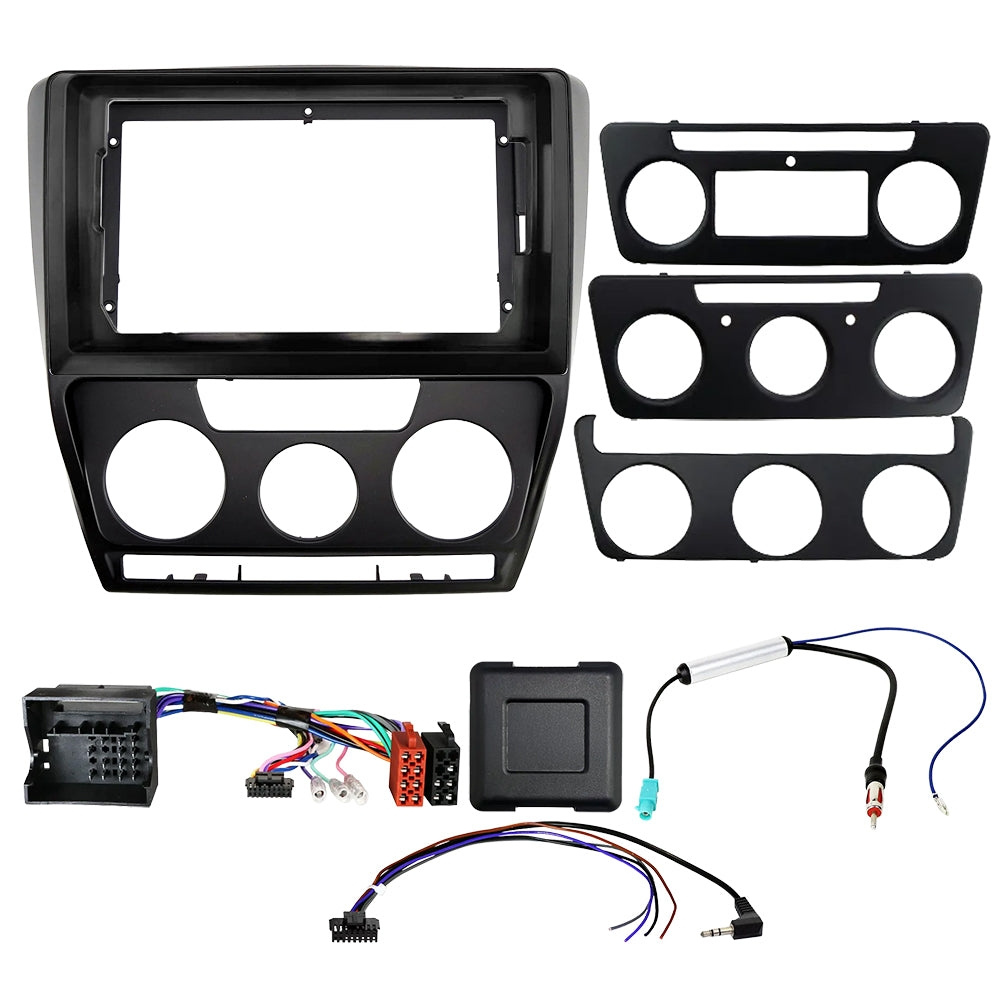 Auto-Connect installationskit til 9/10.1-tommers bilstereo, Skoda Octavia 1Z 2004-2013