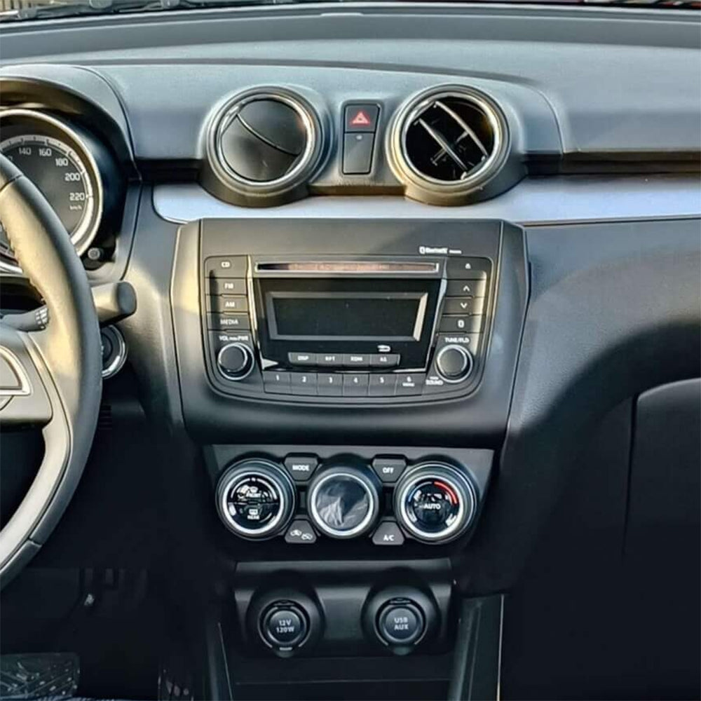 Auto-Connect installationskit til 9/10.1-tommers bilstereo, Suzuki Swift 2017-2024, mat sort