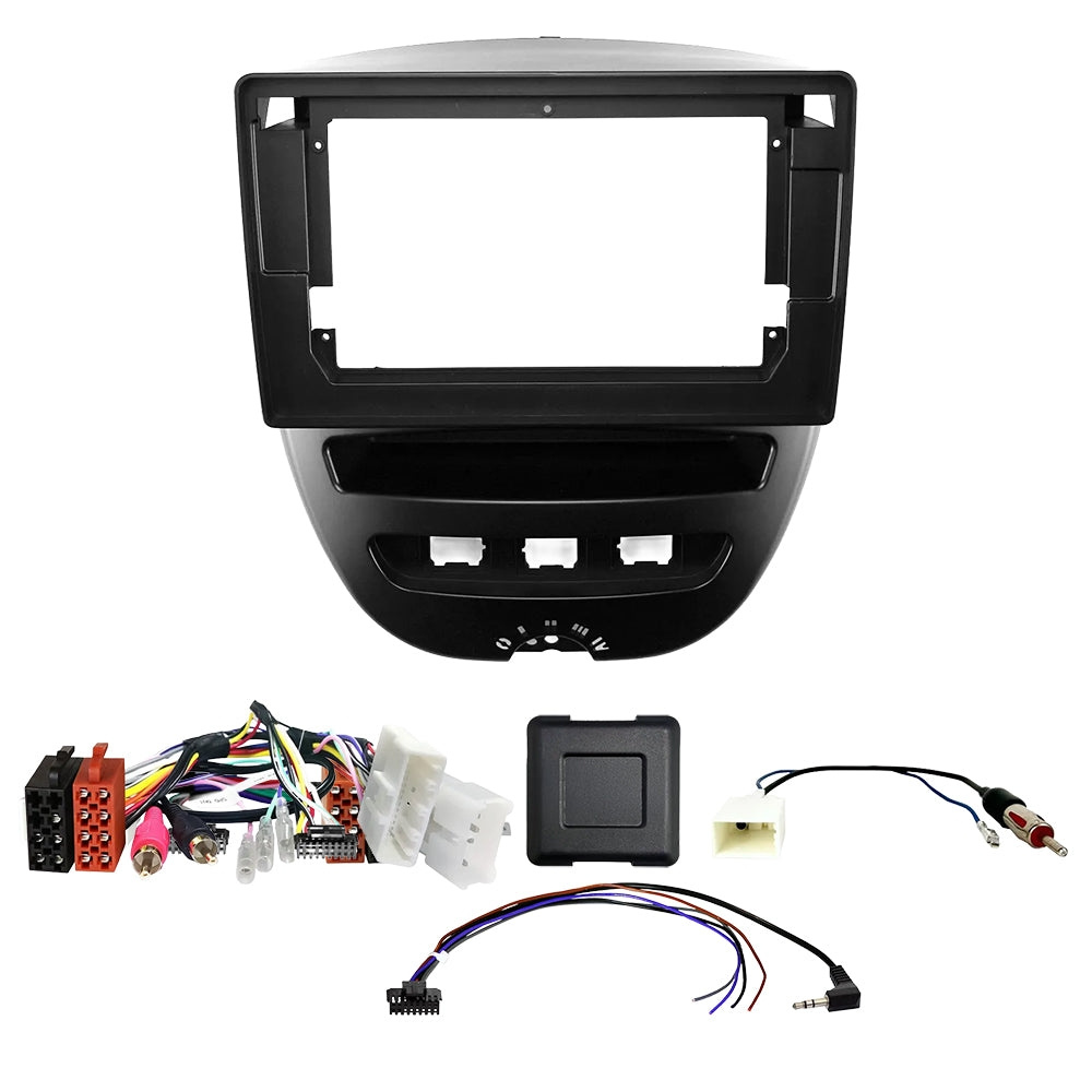 Auto-Connect installationskit til 9-tommers bilstereo, Toyota Aygo, Citroën C1 og Peugeot 107