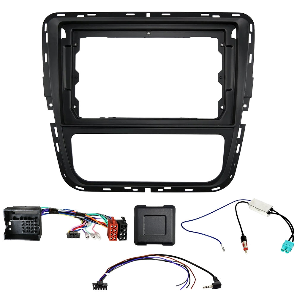 Auto-Connect installationskit til 9-tommers bilstereo, Volkswagen Passat B7 2011-2015, manuel AC
