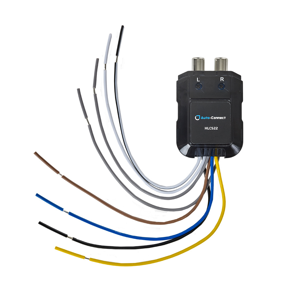 Auto-Connect HLCS22 2-kanals høj/lavniveau-omformer