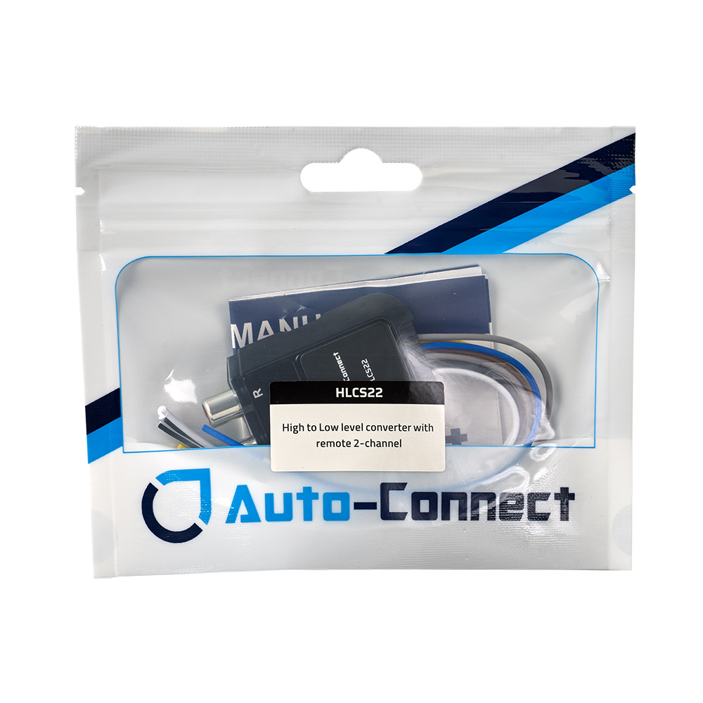 Auto-Connect HLCS22 2-kanals høj/lavniveau-omformer