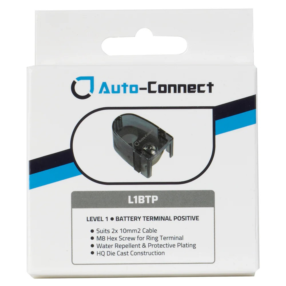 Auto-Connect batteripolsko M8 plus, 2x10mm²