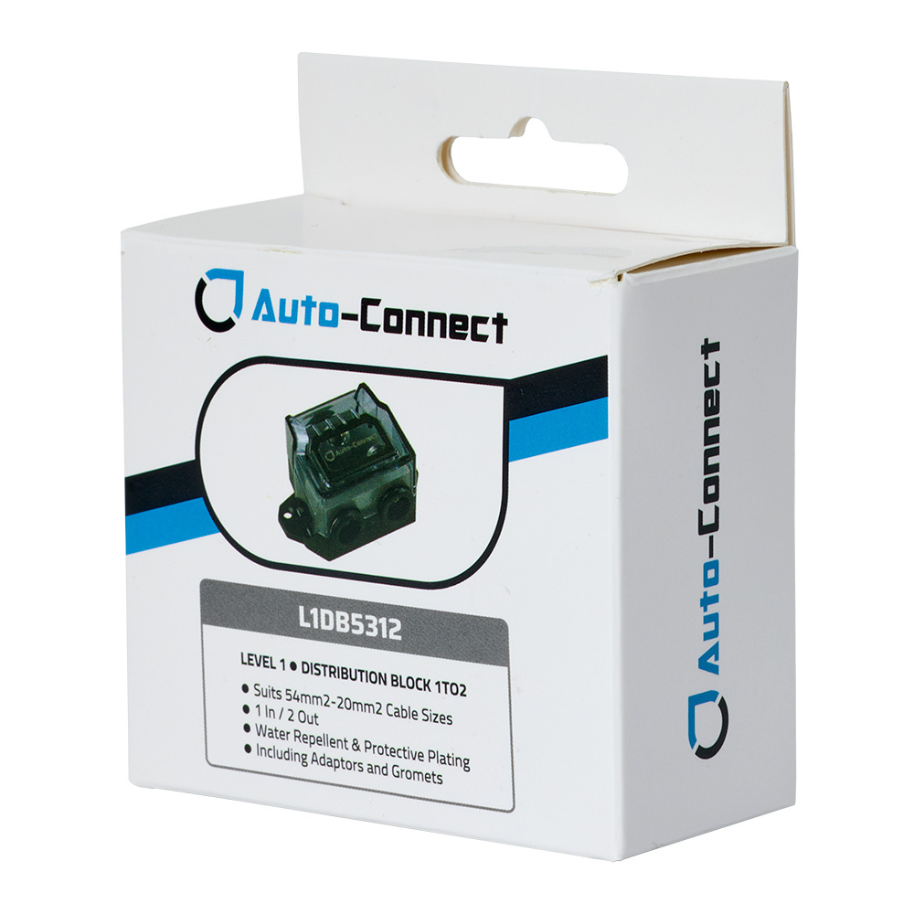 Auto-Connect L1 distributionsblok 53 mm², 1 til 2
