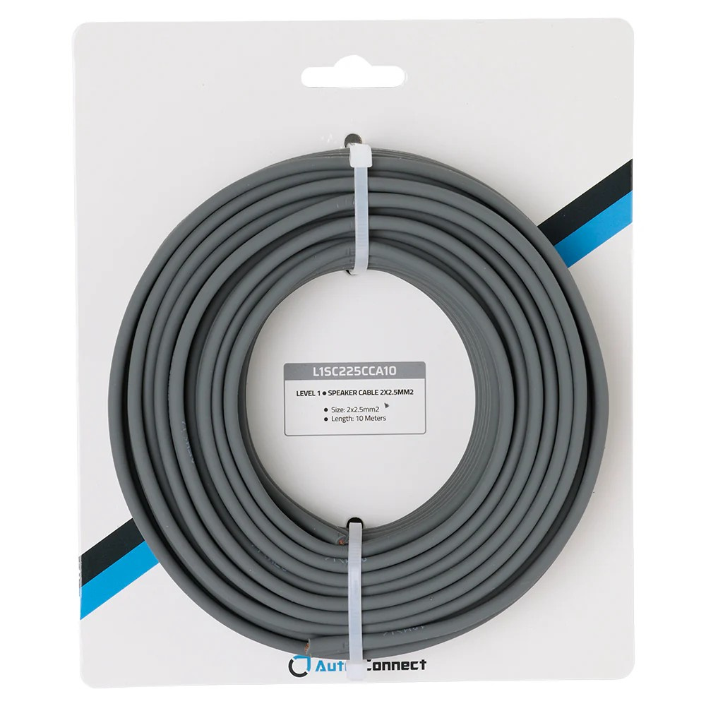 Auto-Connect CCA-højttalerkabel 2x2,5 mm², 10 meter