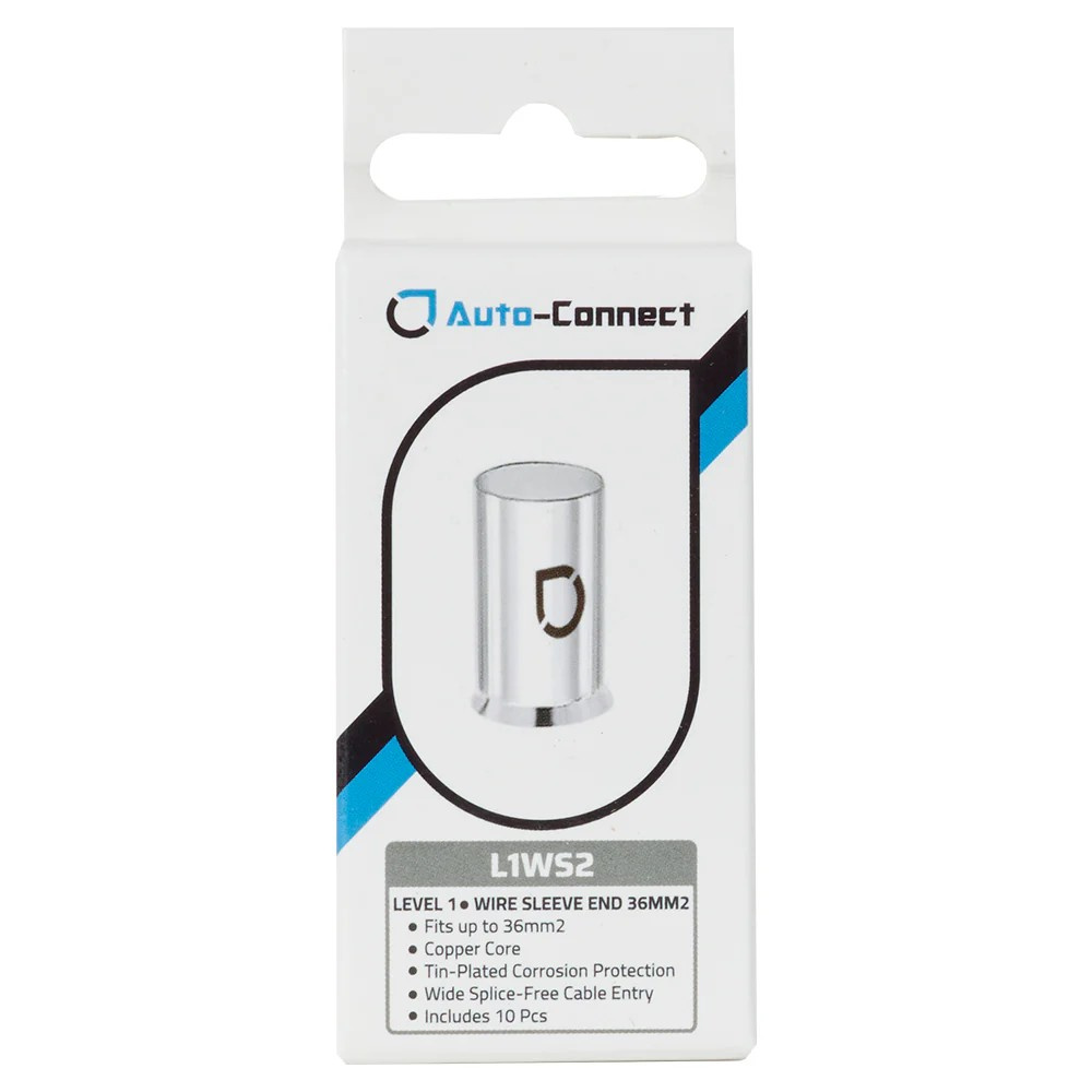 Auto-Connect L1WS2 10-pak kabelhylser, 36mm²-kabel
