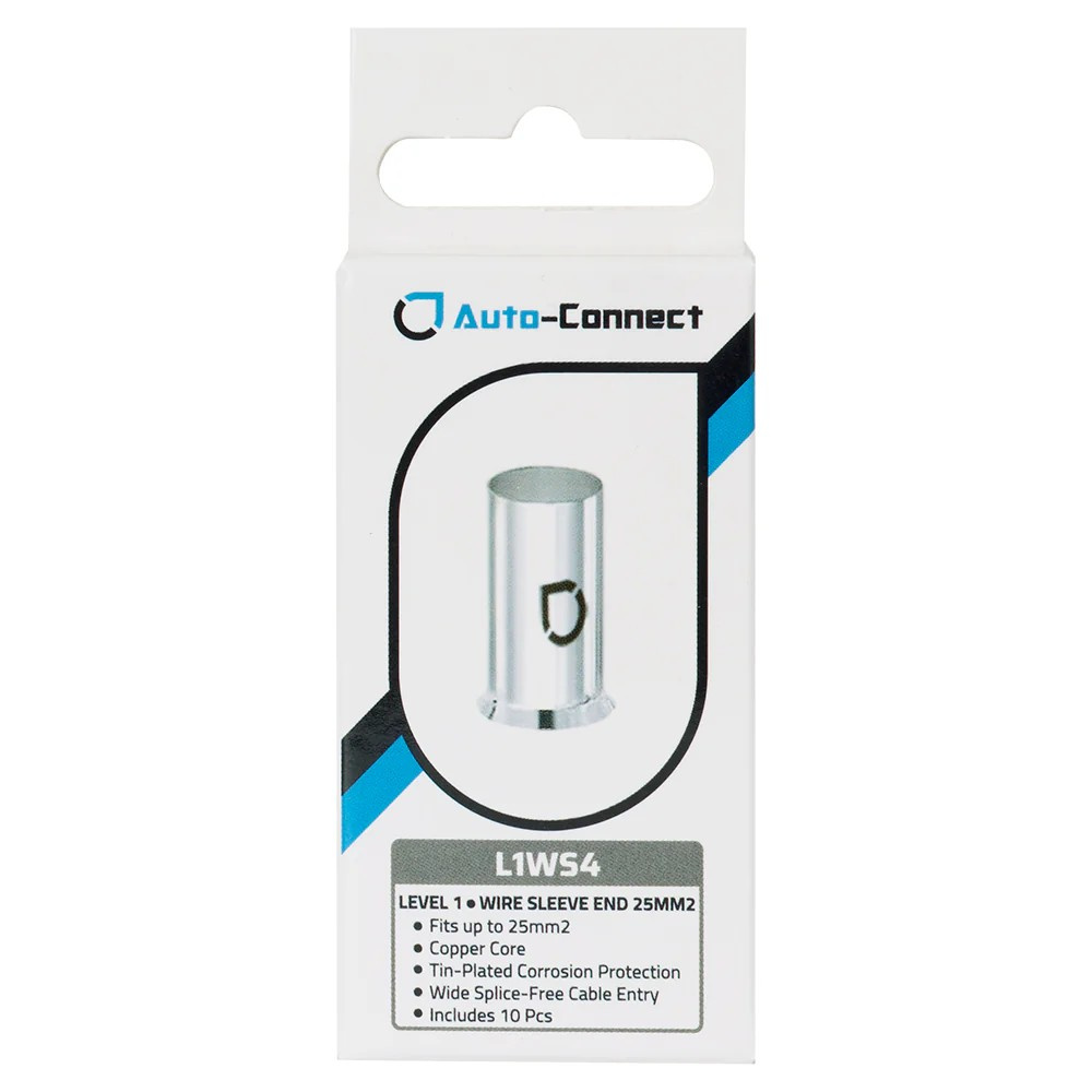 Auto-Connect L1WS4 10-pak kabelhylser, 25mm²-kabel