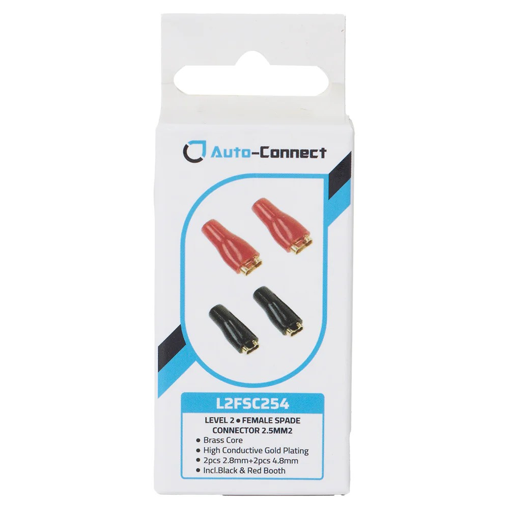 Auto-Connect Fladstikhylstre 2.5 mm², 4-pak