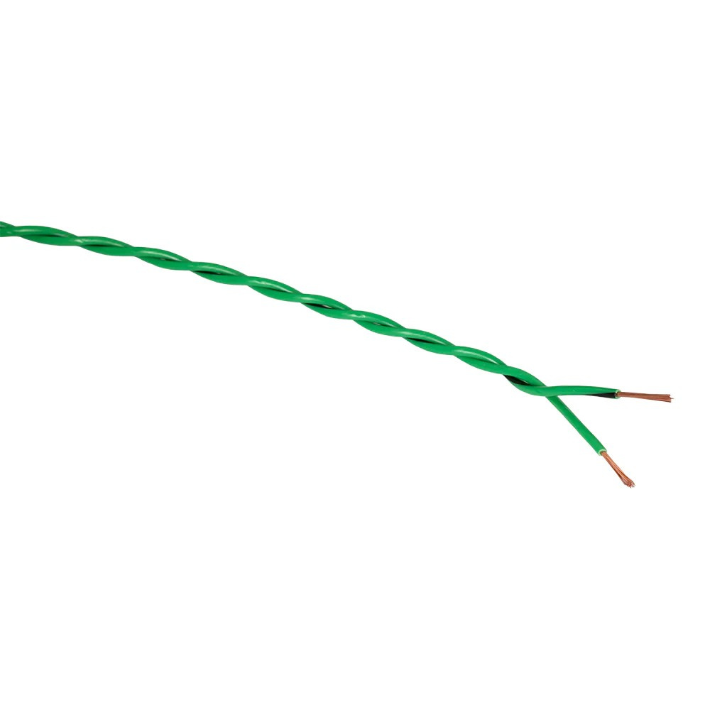 Auto-Connect tvunget OFC-højttalerkabel 2x0,5 mm², grøn løbende meter