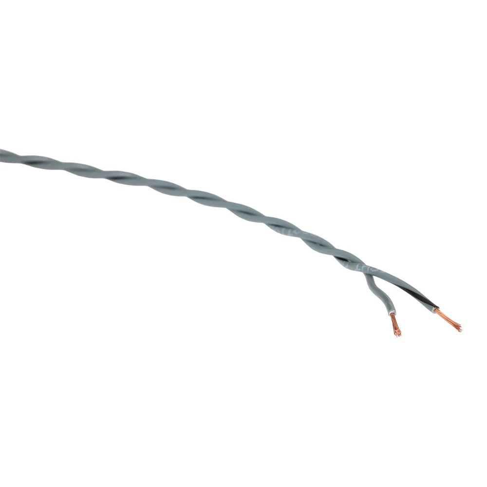 Auto-Connect tvistet OFC-højttalerkabel 2x0.5 mm², grå, løbende meter