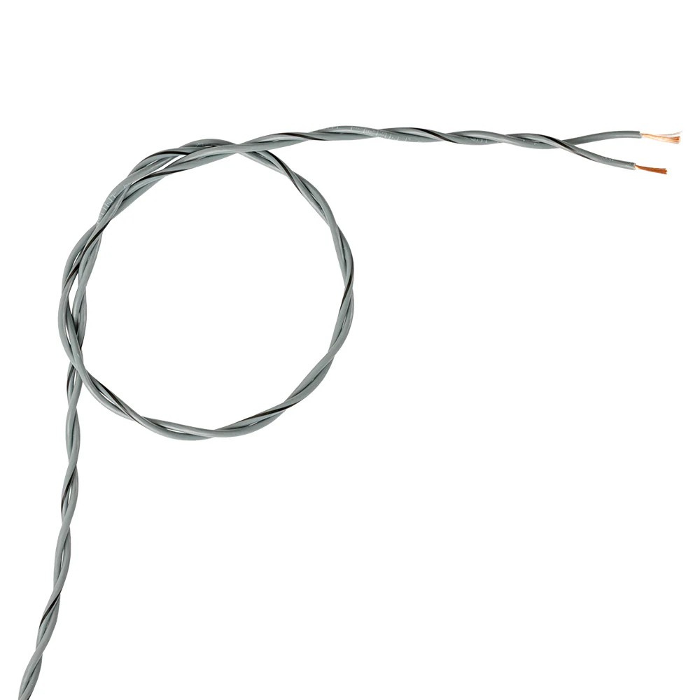 Auto-Connect tvistet højttalerkabel 2x0.8mm² grå, pris per meter