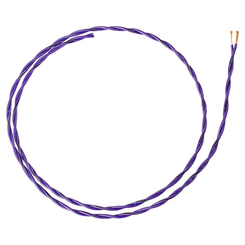 Auto-Connect snoet højttalerkabel 2x0.8mm² lilla, pris per meter