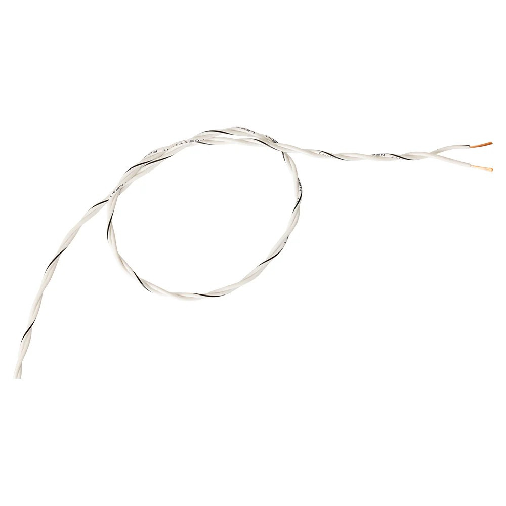 Auto-Connect tvundet højtalerkabel 2x0.8mm² hvid, pris pr. meter