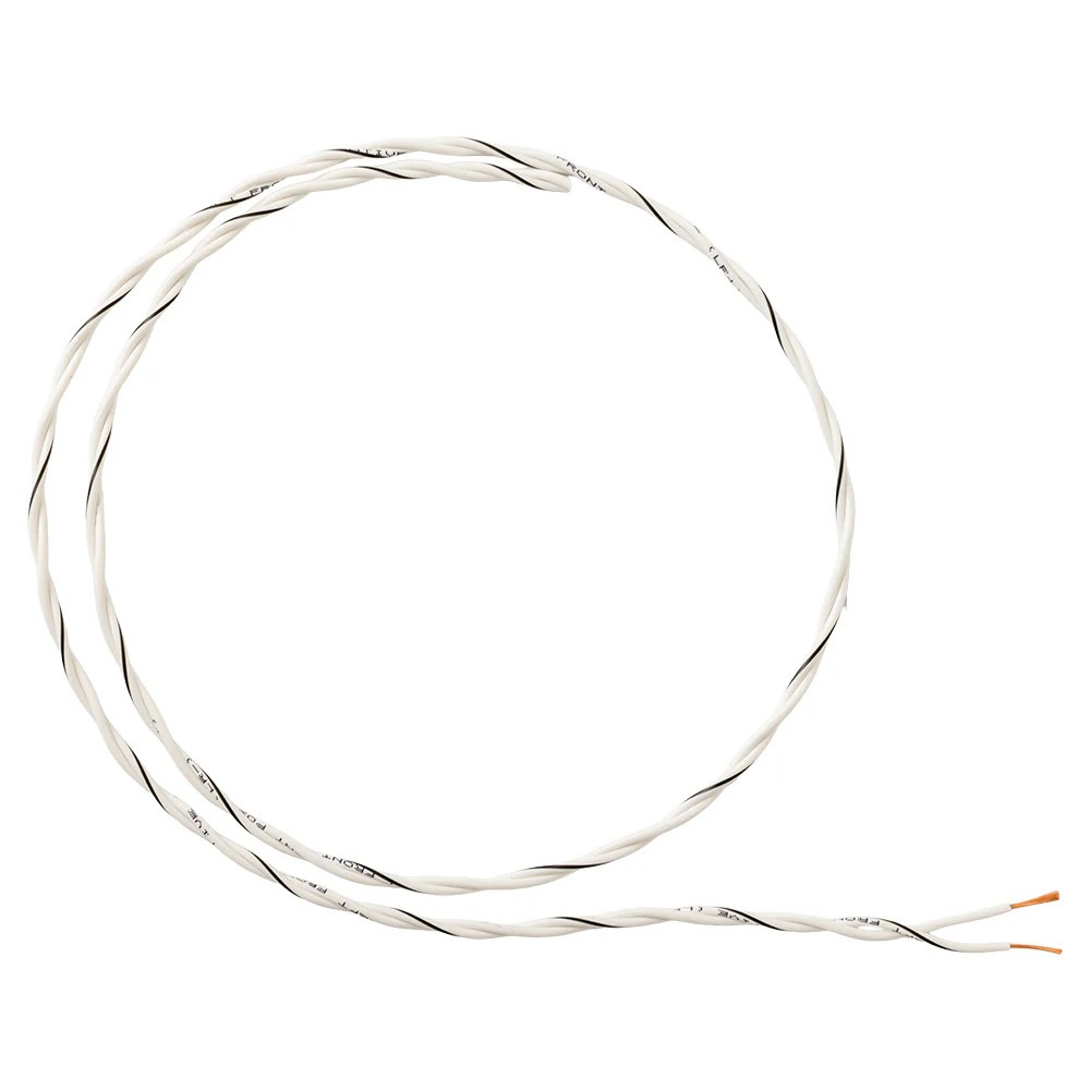 Auto-Connect tvundet højtalerkabel 2x0.8mm² hvid, pris pr. meter