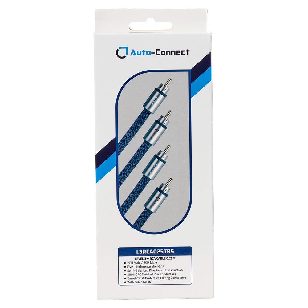 Auto-Connect tvistet lavnivåkabel 0.25 meter, Level 3