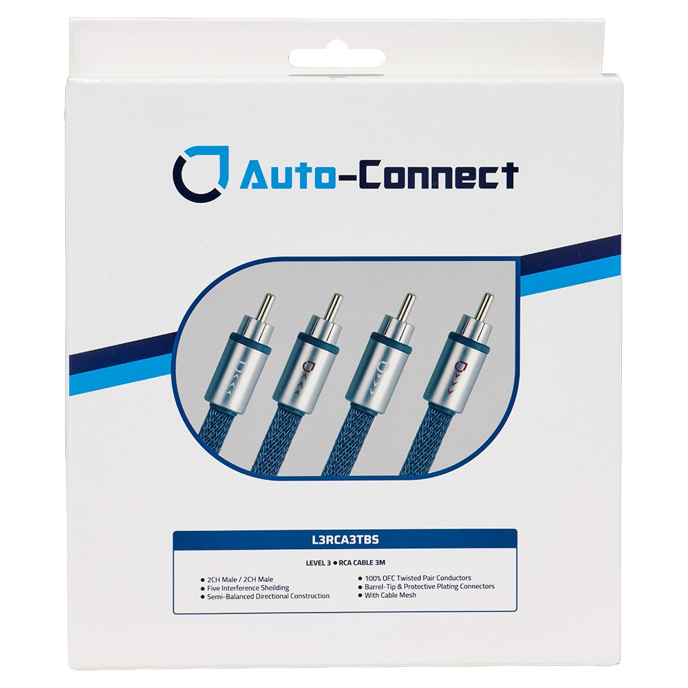 Auto-Connect snoet lavniveaukabel 3 meter, Level 3