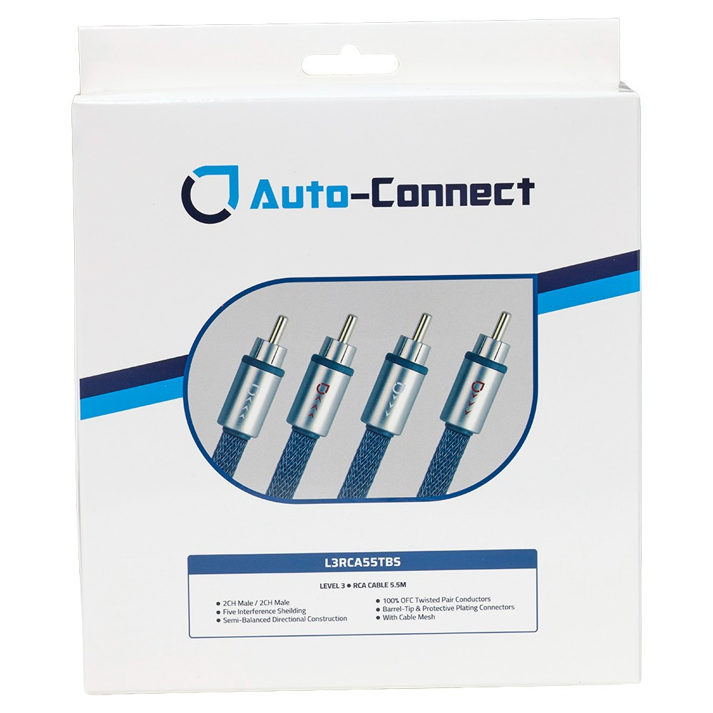 Auto-Connect snoet lavniveaukabel 5,5 meter, Level 3