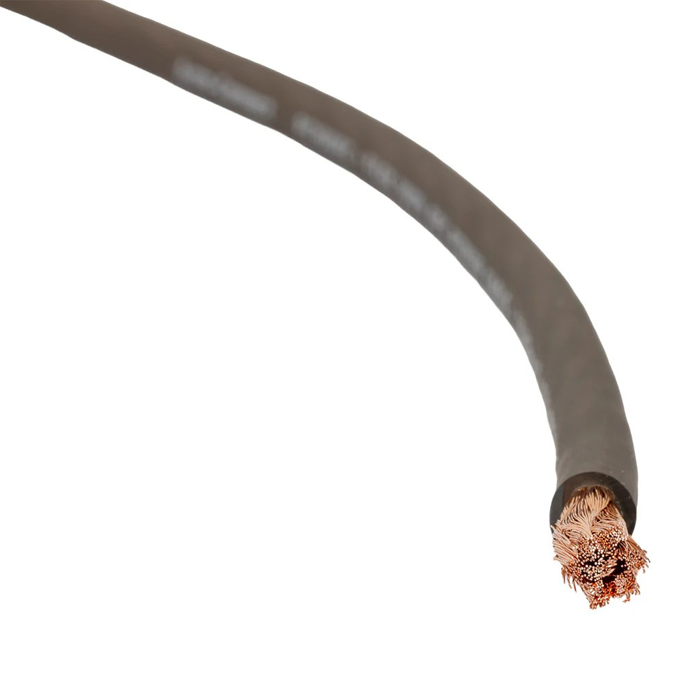 Auto-Connect sort strømkabel OFC 10.2mm², metervare