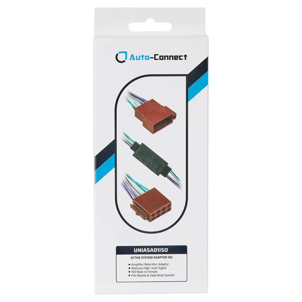 Auto-Connect UNIASA01ISO, niveausænker til biler med originalforstærker