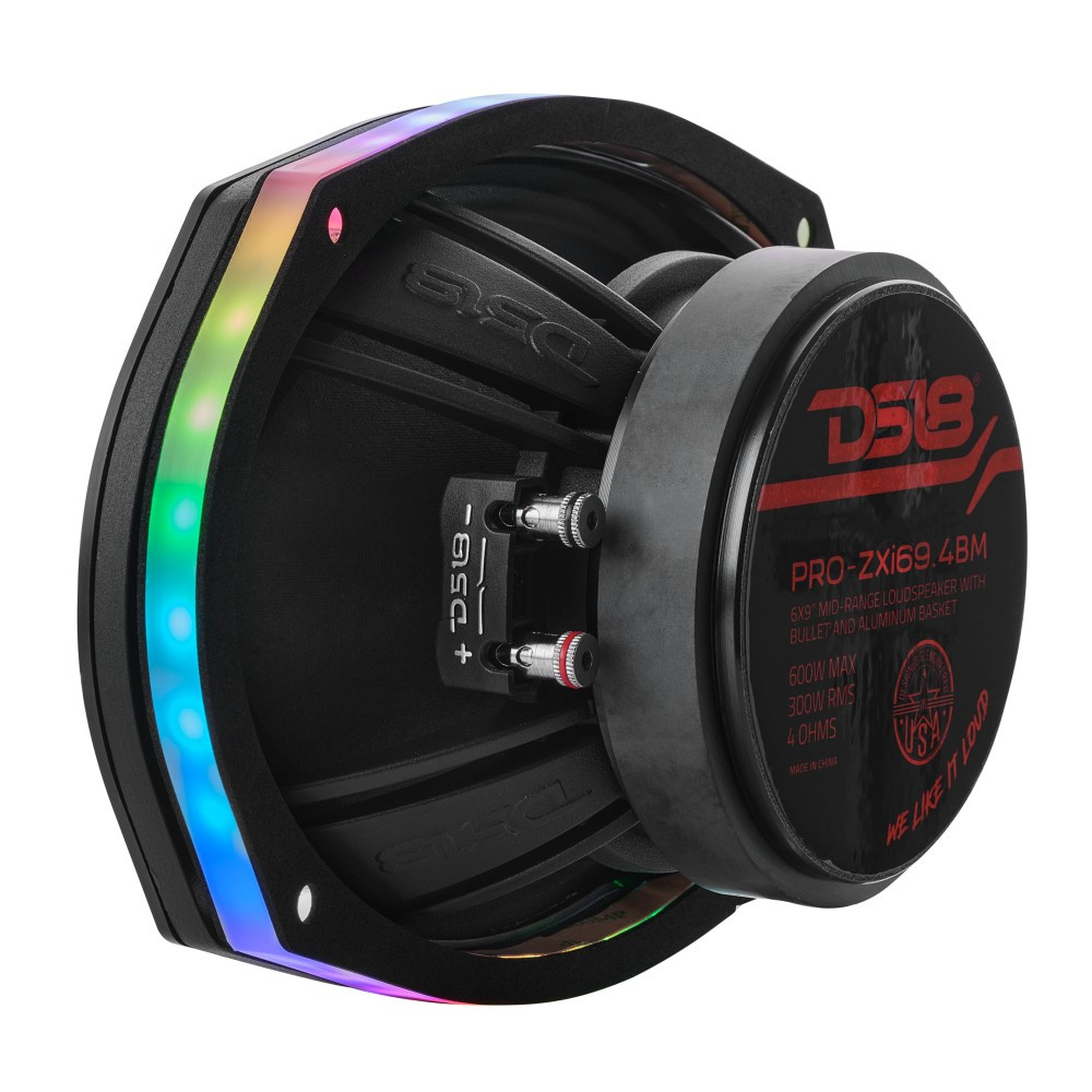 DS18 DLRING69, 6x9 tommer digital RGB LED-ring til højttalere/baser