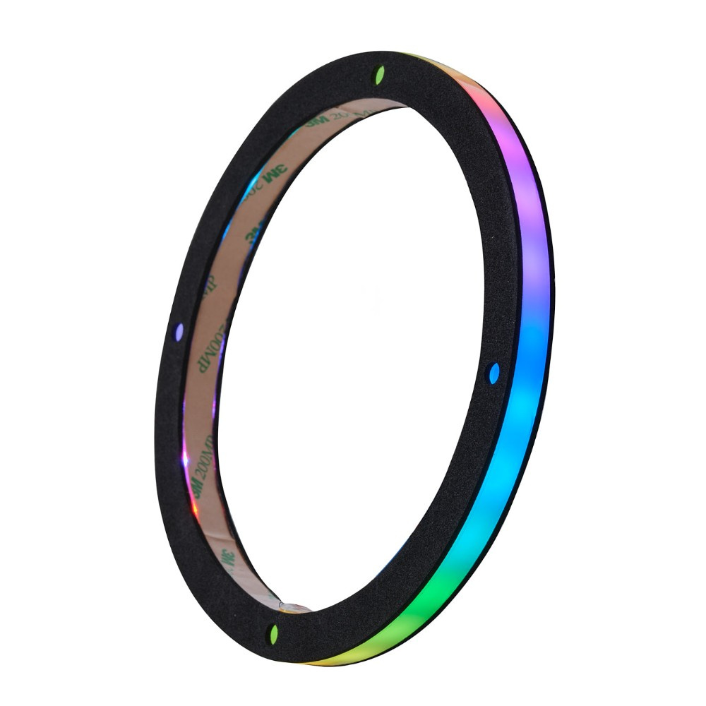 DS18 DLRING6, 6,5-tommers digital RGB LED-ring til højttalere/baser