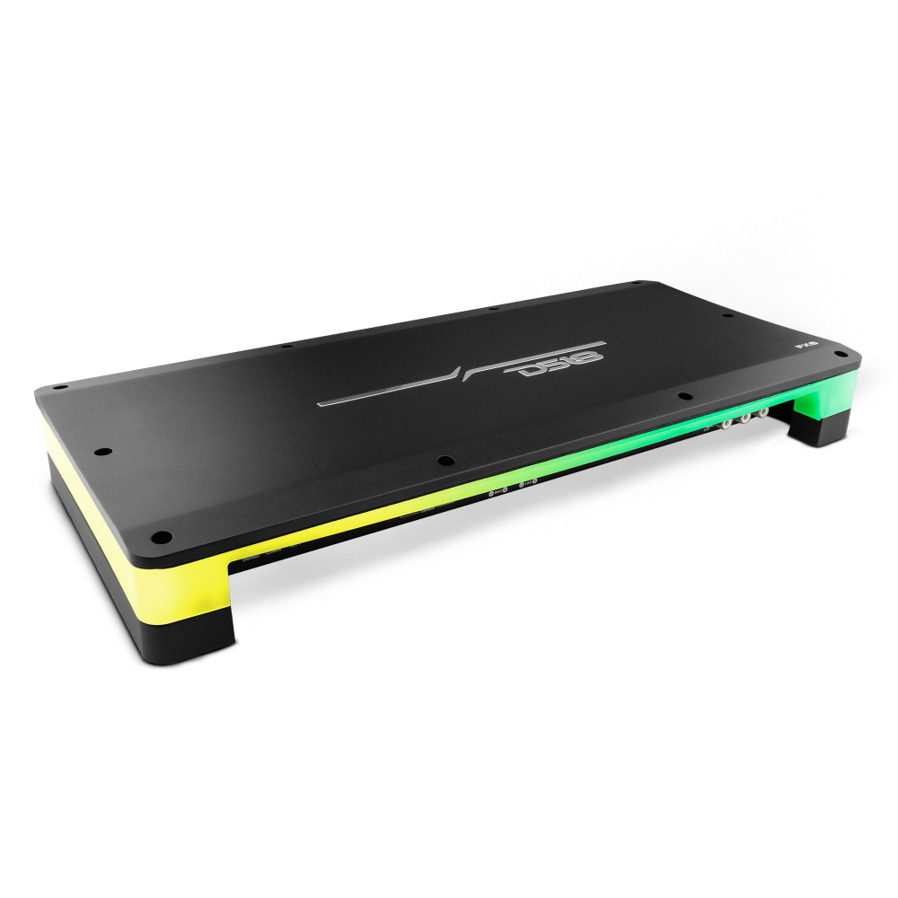 DS18 FX6, 6-kanalsforstærker med LED og flere installationsmuligheder