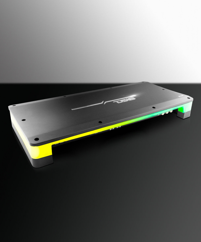 DS18 FX6, 6-kanalsforstærker med LED og flere installationsmuligheder