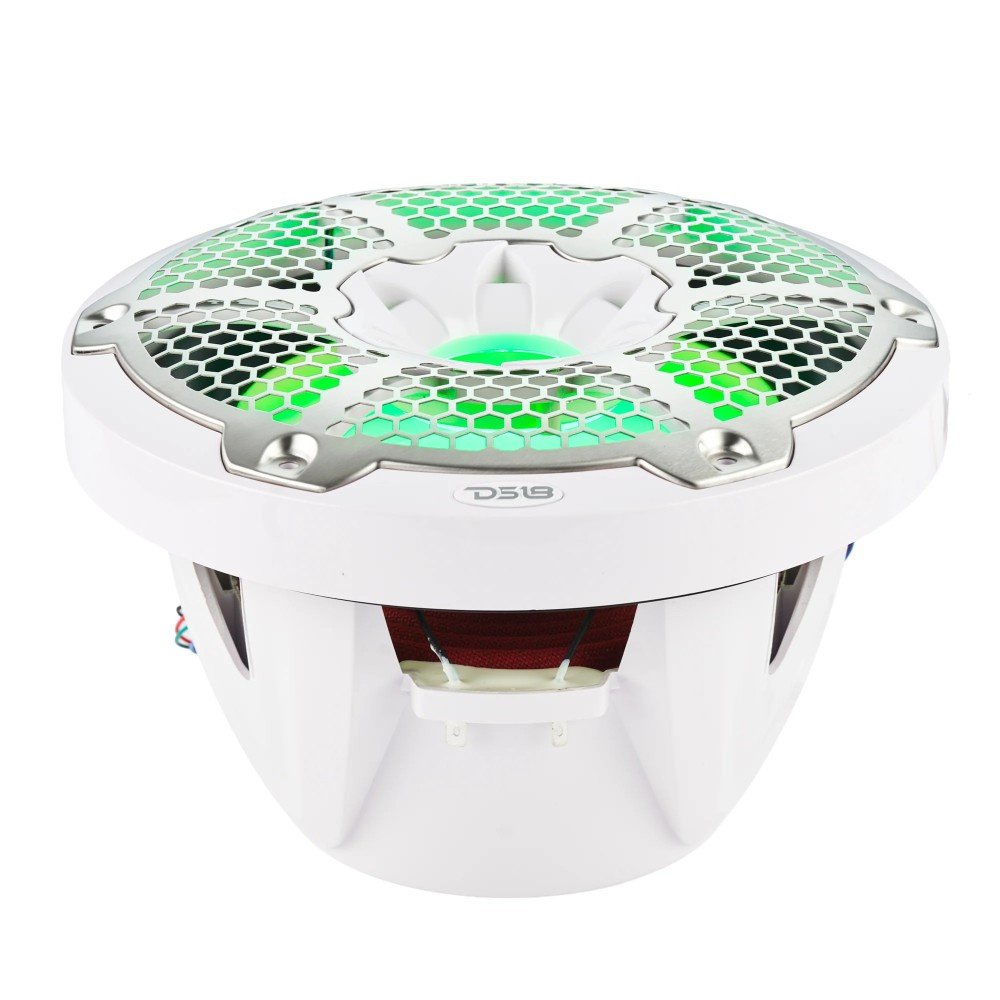 DS18 NXL-10SUB/WH, hvid 10 tommers marinebas med LED, par